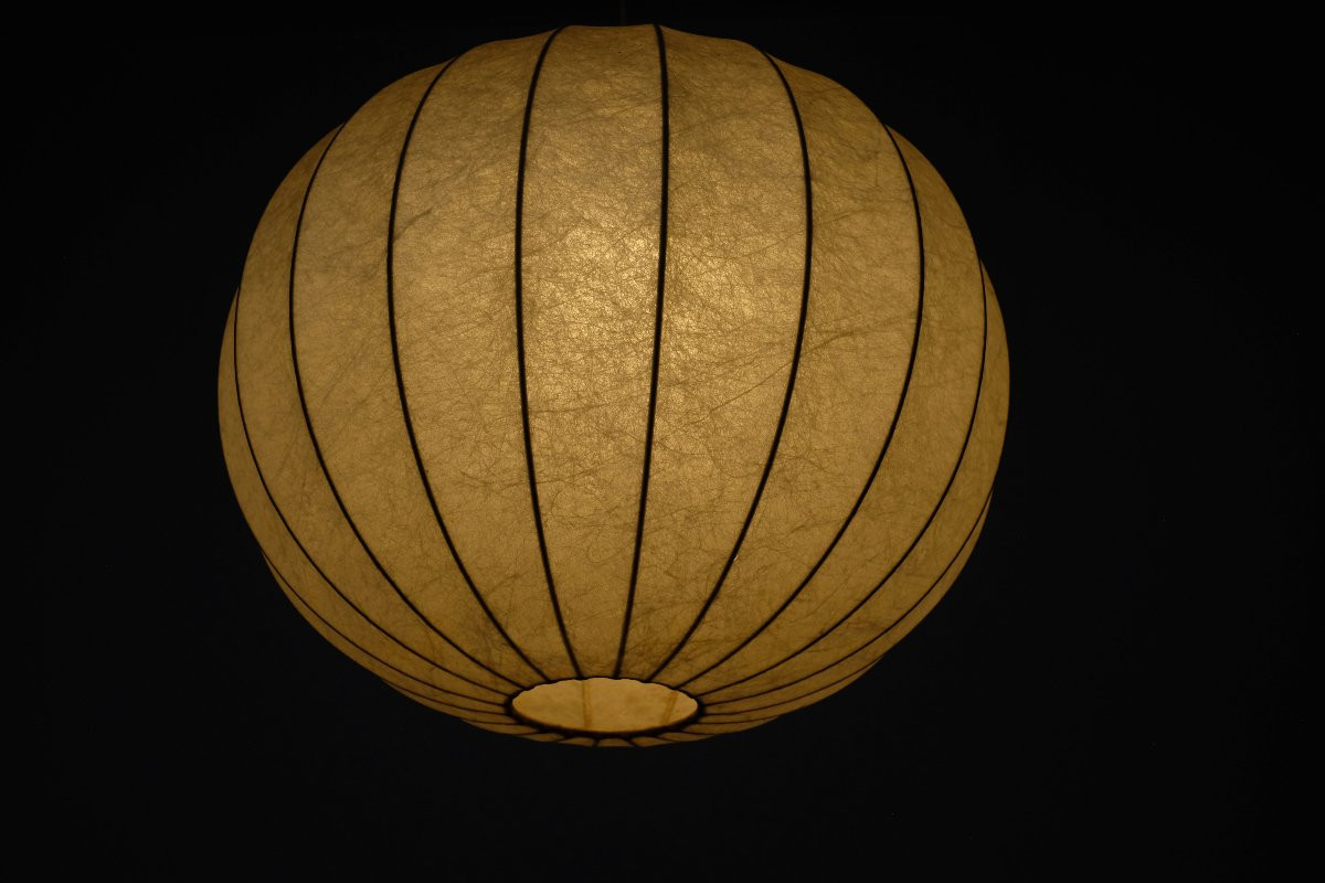 Suspension Cocoon par Achille & Pier Giacomo Castiglioni pour Flos - années 1960-photo-6