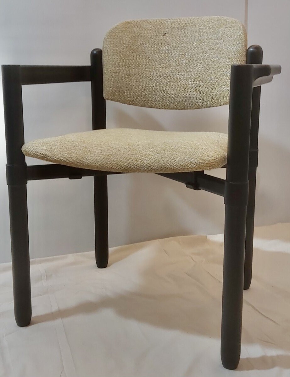 Série de 8 fauteuils en hêtre et métal par Froscher pour Sitform , Allemagne, 1970-photo-4