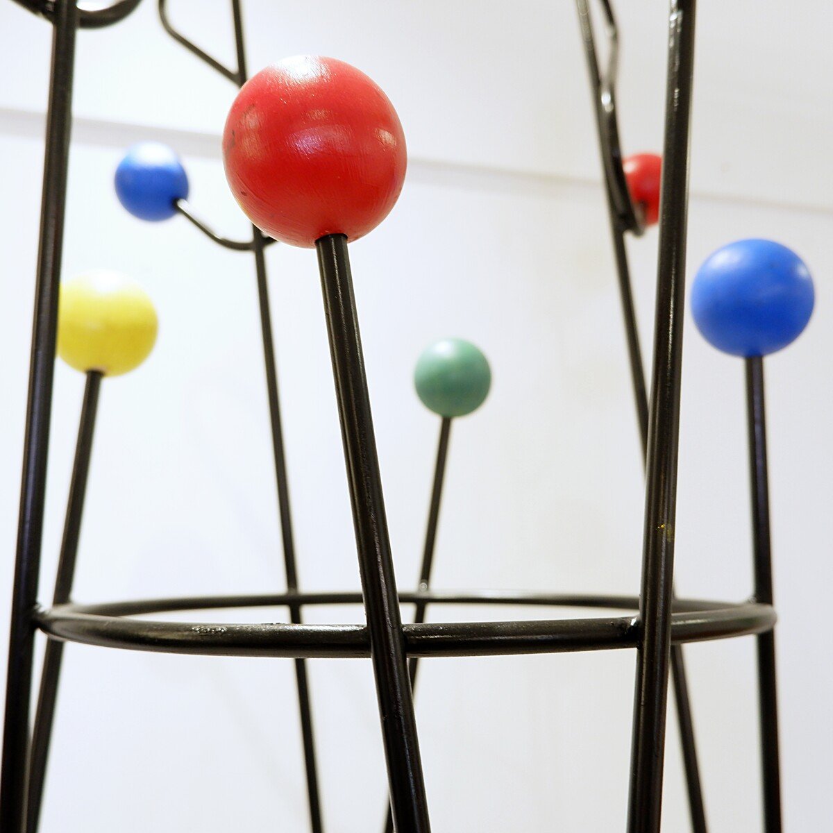 'clef De Sol' Coat Rack By Roger Feraud - 1950s - 181cm-photo-4