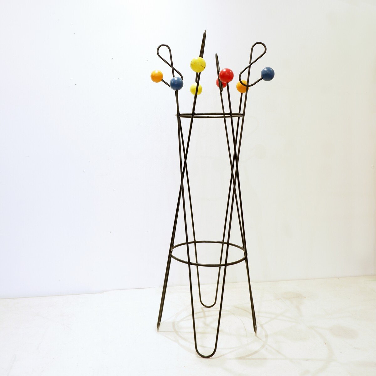 'clef De Sol' Coat Rack By Roger Feraud - 1950s - 125cm-photo-2