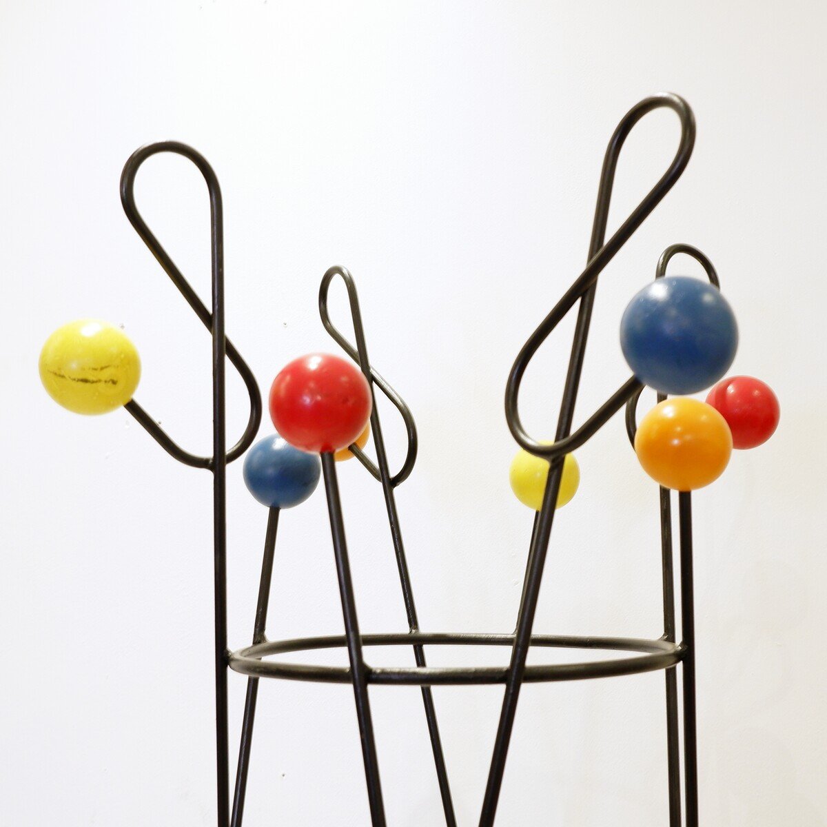 'clef De Sol' Coat Rack By Roger Feraud - 1950s - 125cm-photo-4