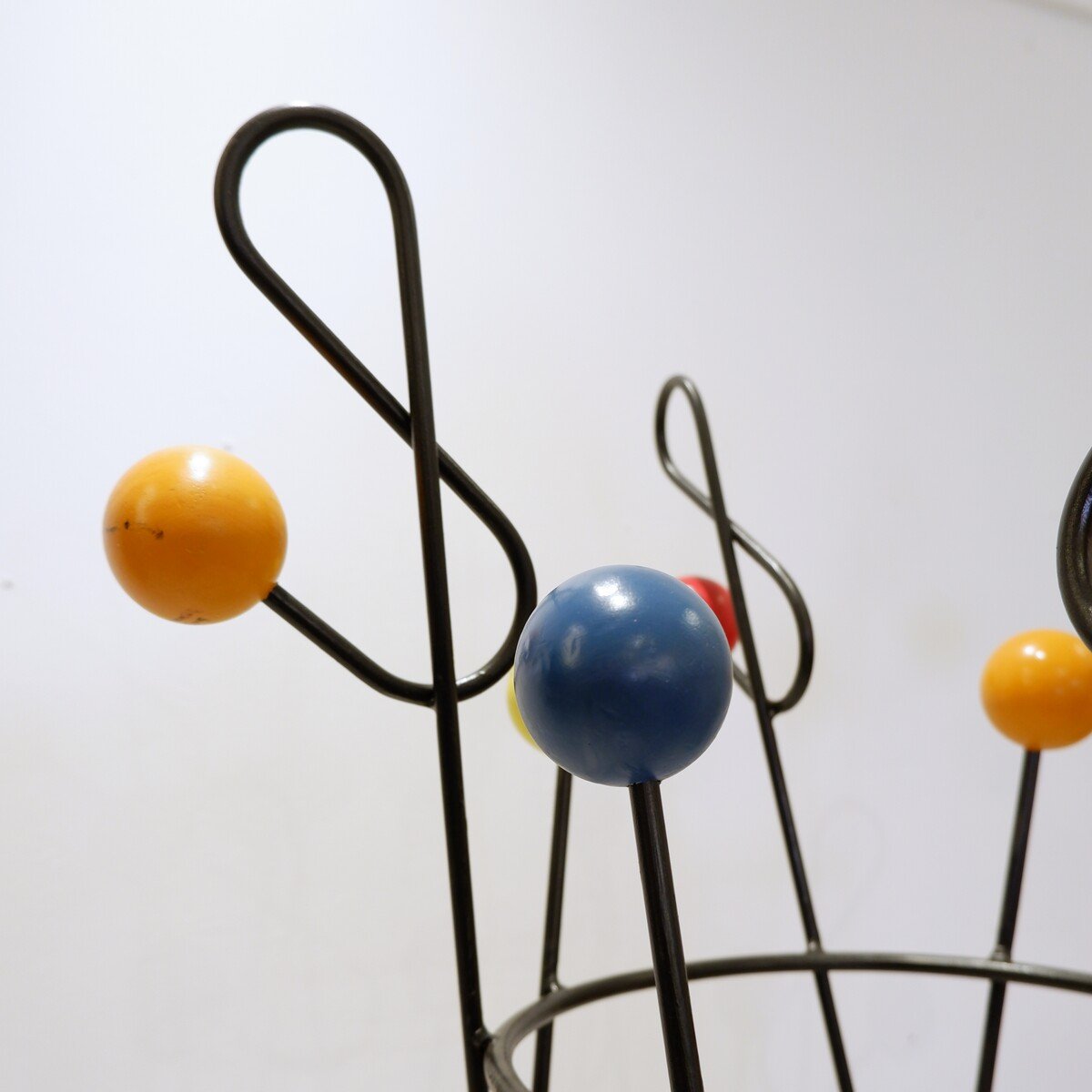 'clef De Sol' Coat Rack By Roger Feraud - 1950s - 125cm-photo-3