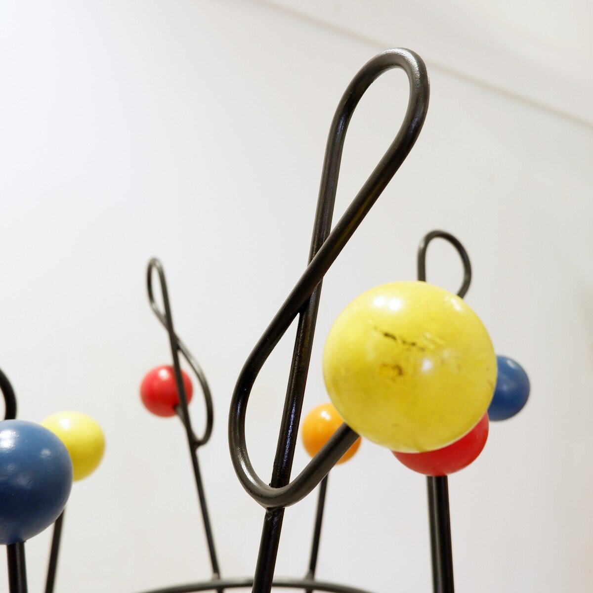 'clef De Sol' Coat Rack By Roger Feraud - 1950s - 125cm-photo-4
