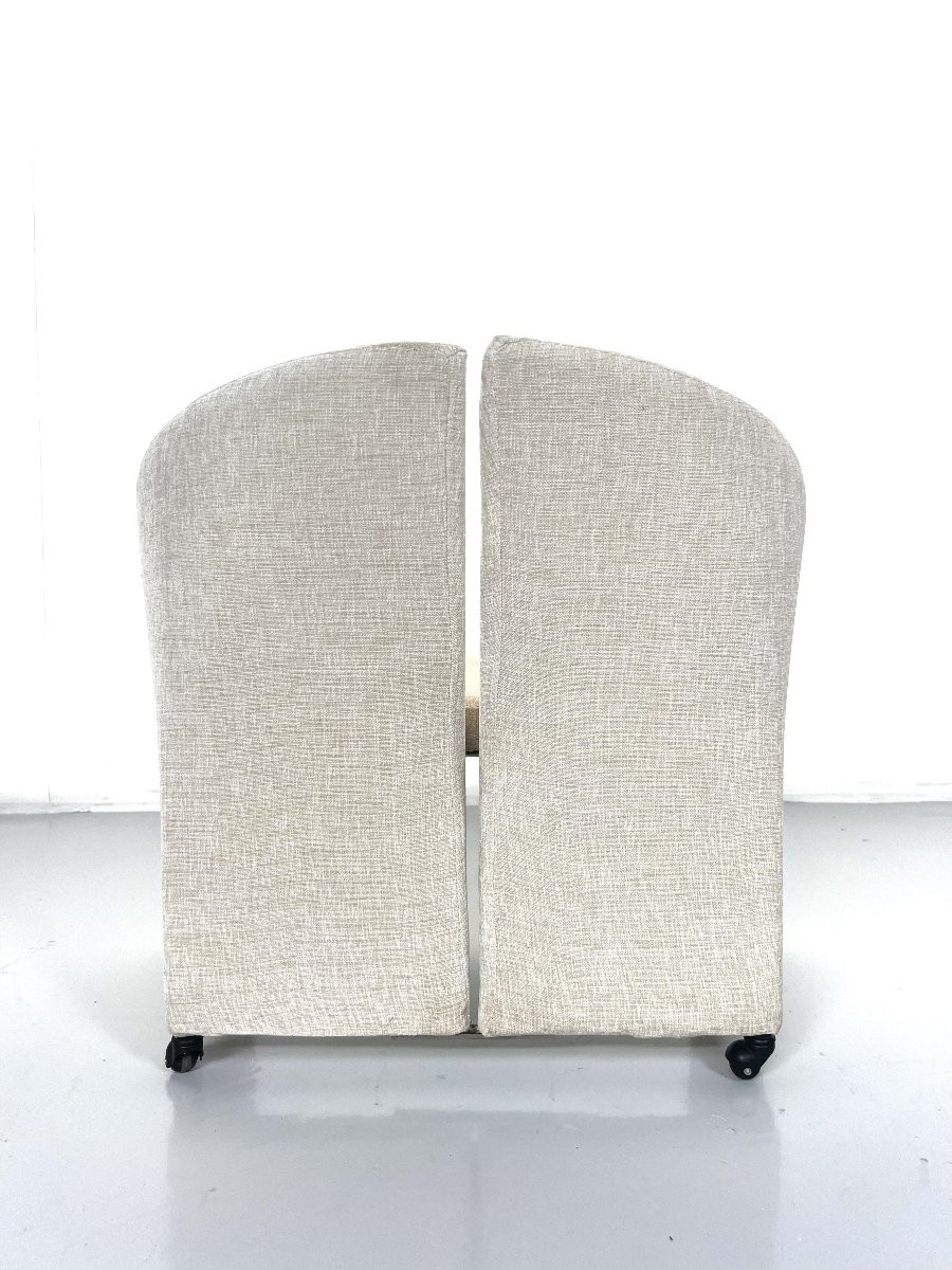 Paire de fauteuils sur roulettes pour Saporiti, Regarnis, Italie, 1970-photo-1