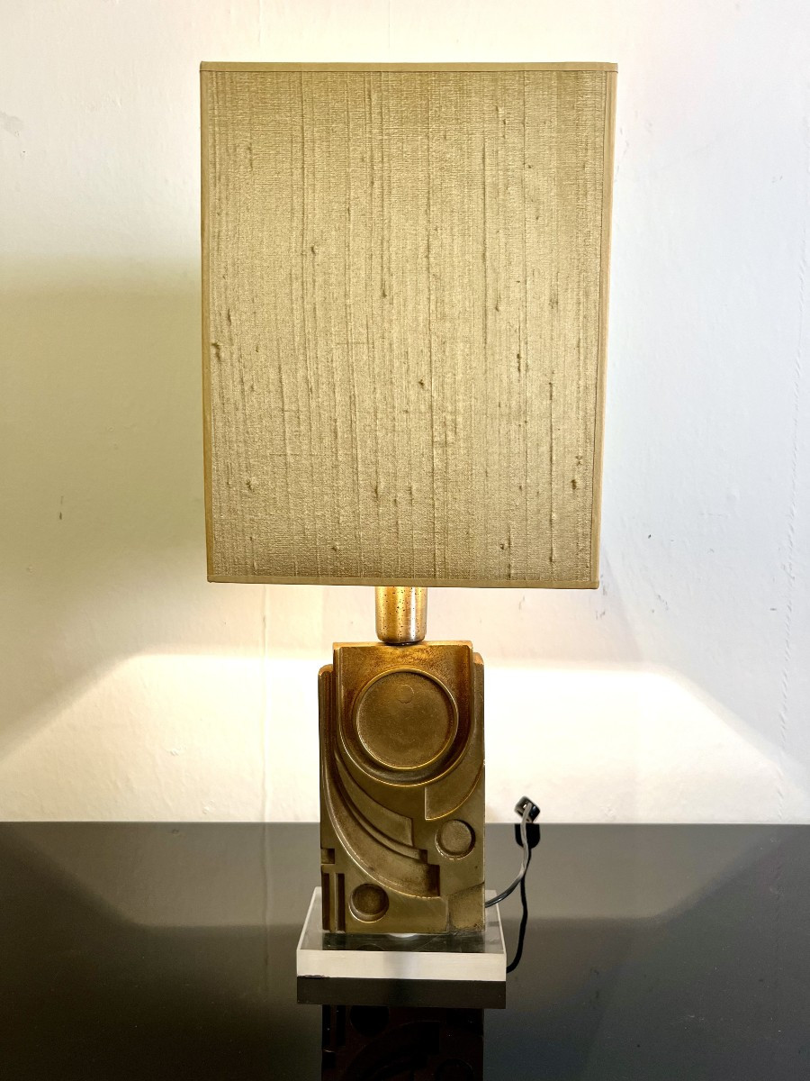 Sculpture Lamp By Giuseppe Calonaci, Italy, 1970's-photo-1