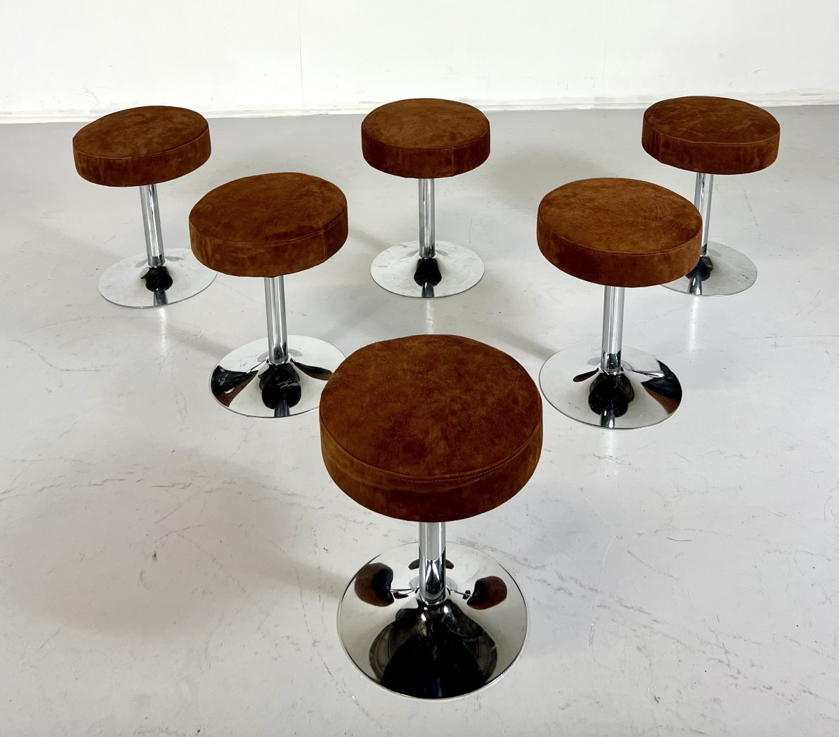 Set Of 6 Stools ,1970's