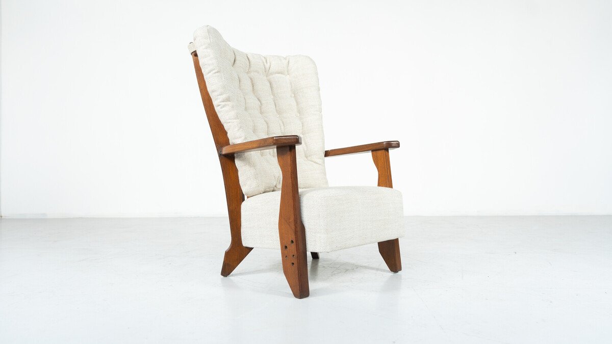 Pair of Armchairs Monsieur/ Madame by Guillerme and Chambron for Votre Maison, 1950s-photo-2