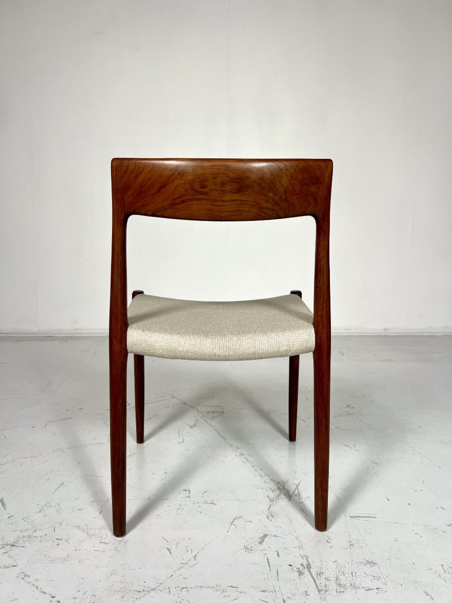 Set Of 6 Danish Chairs Model 77 By Niels Otto For Möller-photo-3
