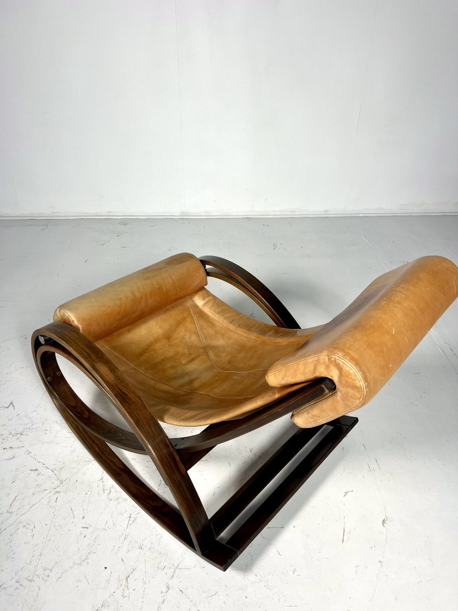 Rocking Chair Sgarsul By Gae Aulenti For Poltronova, Italy, 1960s-photo-2