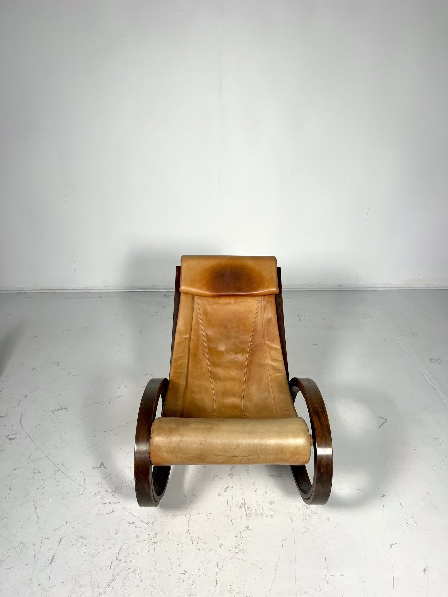 Rocking Chair Sgarsul By Gae Aulenti For Poltronova, Italy, 1960s-photo-4