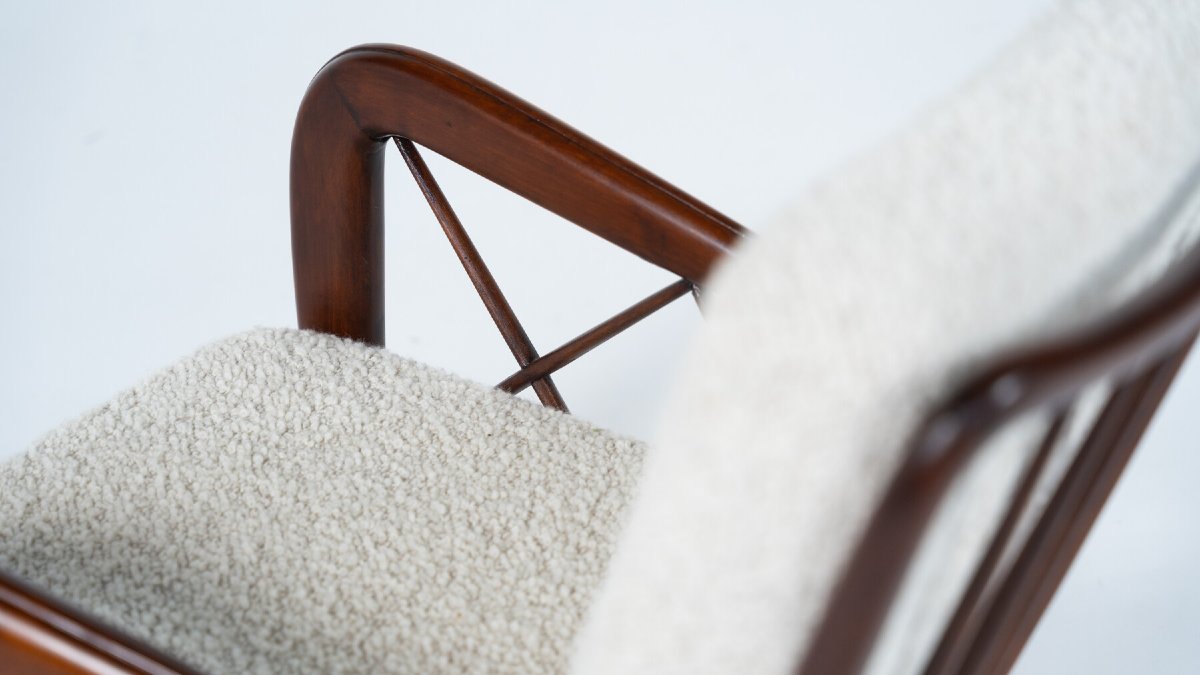 Pair Of Mid-century Armchairs By Paolo Buffa, Italy, 1950s-photo-8