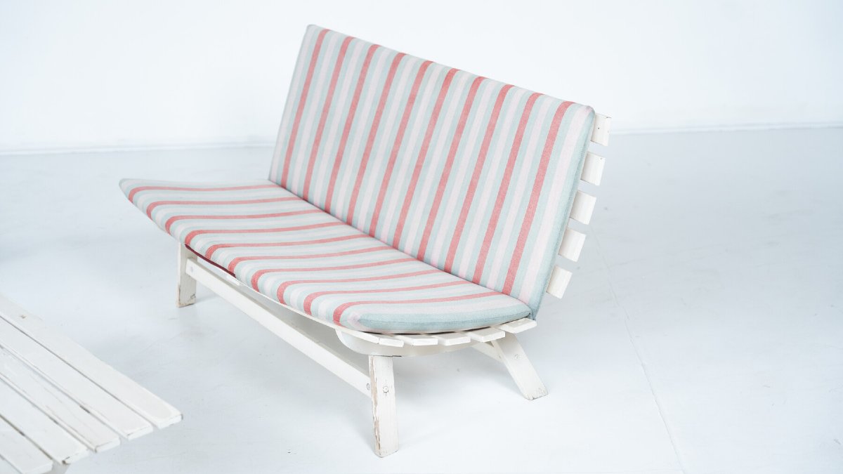 Outdoor Seating Set By Carlo Hauner Original Upholstery, Italy -photo-4