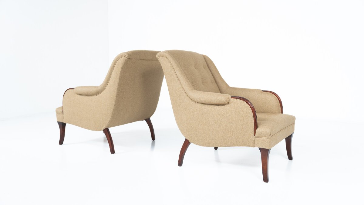 Paire de fauteuils Art déco, 1920s-photo-3