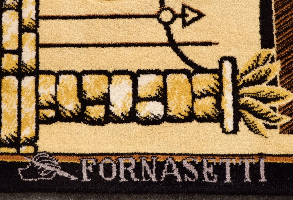 "giardini All'italiana" Wool Rug By Piero And Barnaba Fornasetti, Italy, 1970s-photo-1