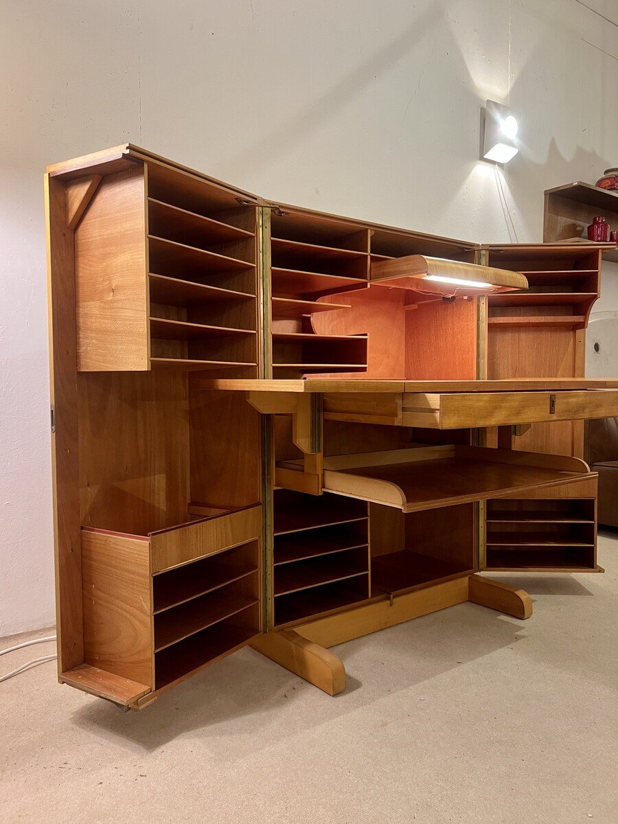 "magic Box" Folding Desk By Mummenthaler & Meier, Switzerland, 1950s-photo-2