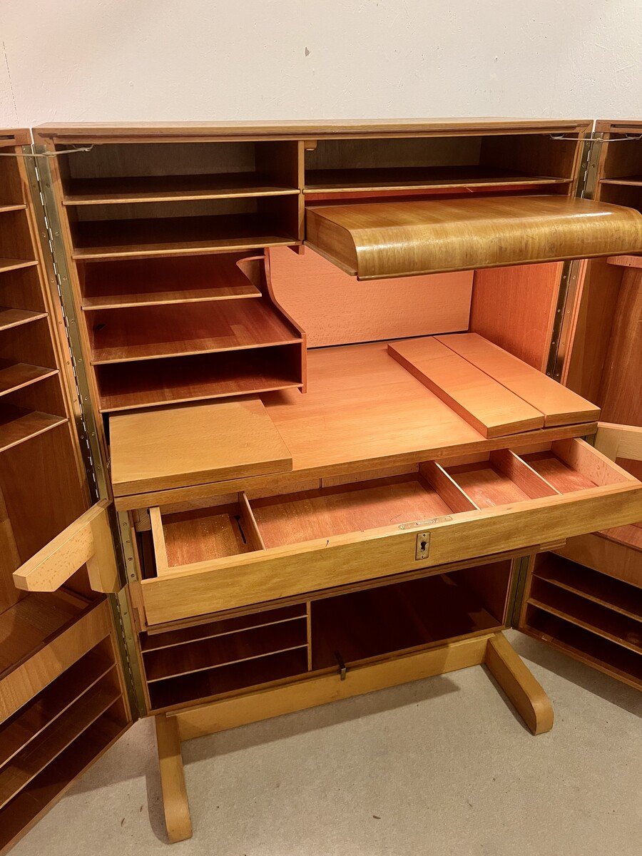 "magic Box" Folding Desk By Mummenthaler & Meier, Switzerland, 1950s-photo-4