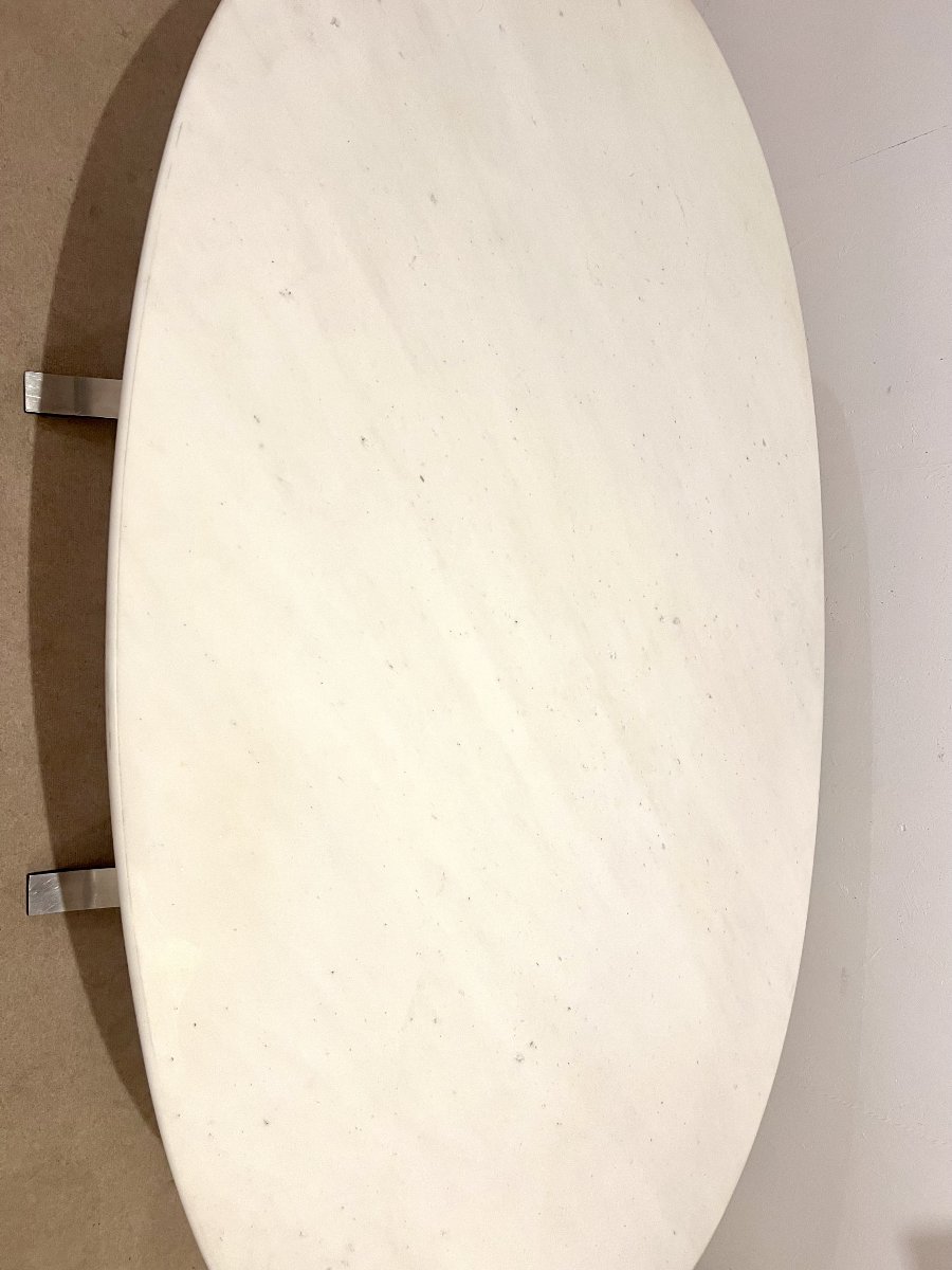 Table à dîner 'Tecno'  en marbre par Osvaldo Borsani et Eugenio Guerli, Italie, 1968-photo-2