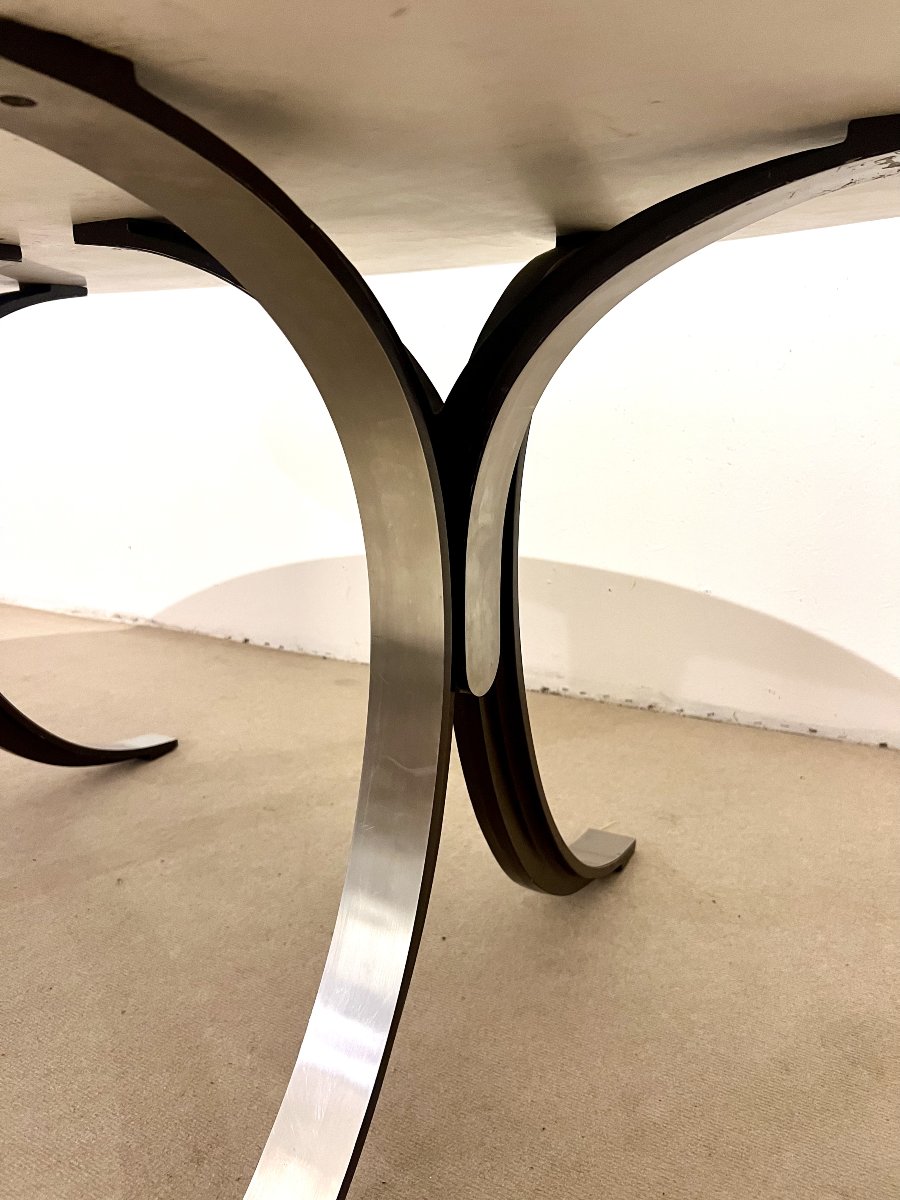 Table à dîner 'Tecno'  en marbre par Osvaldo Borsani et Eugenio Guerli, Italie, 1968-photo-3