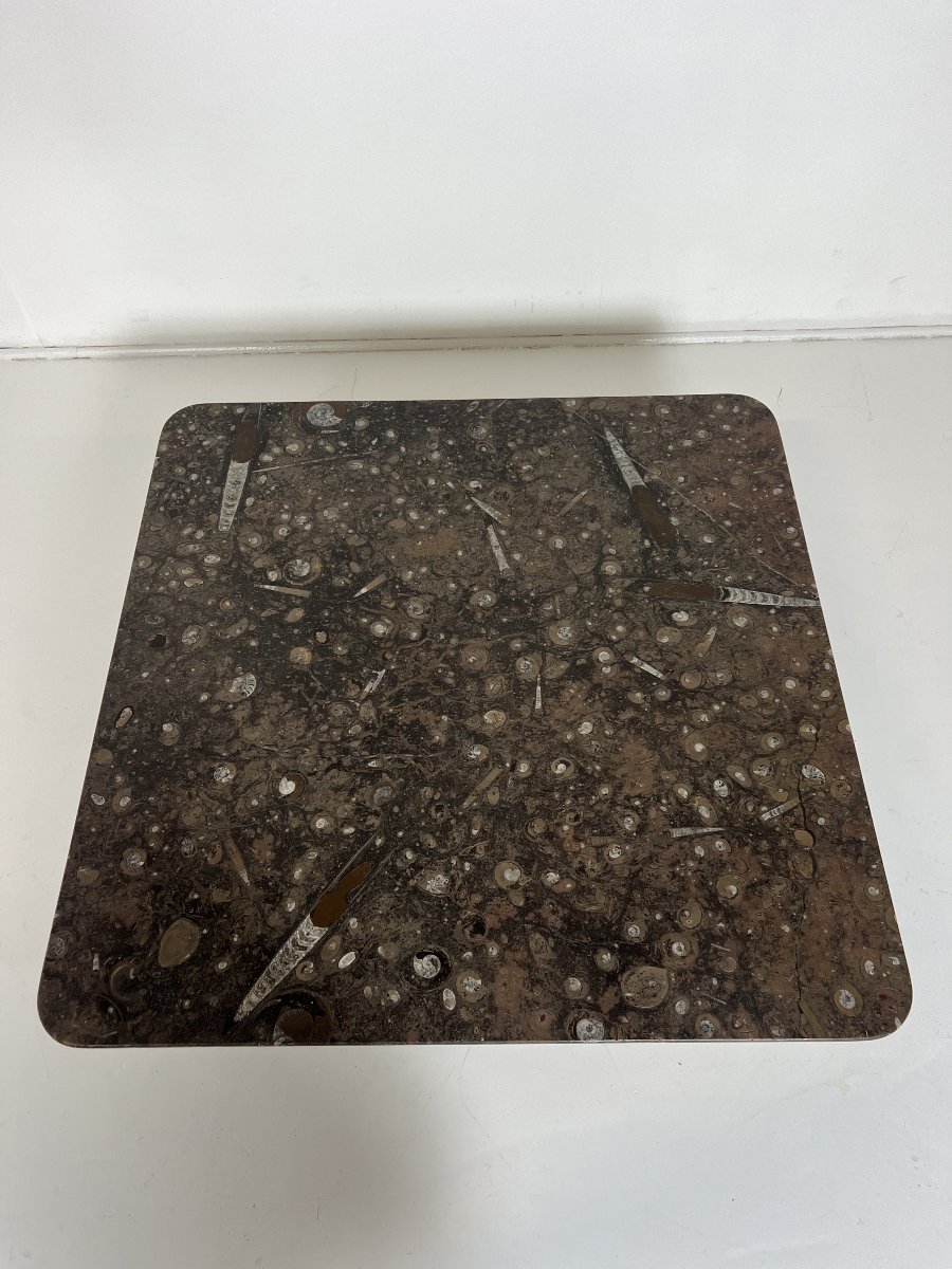 Coffee Table Made Of Natural Fossil Stone By Heinz Lilienthal, 1980s-photo-3