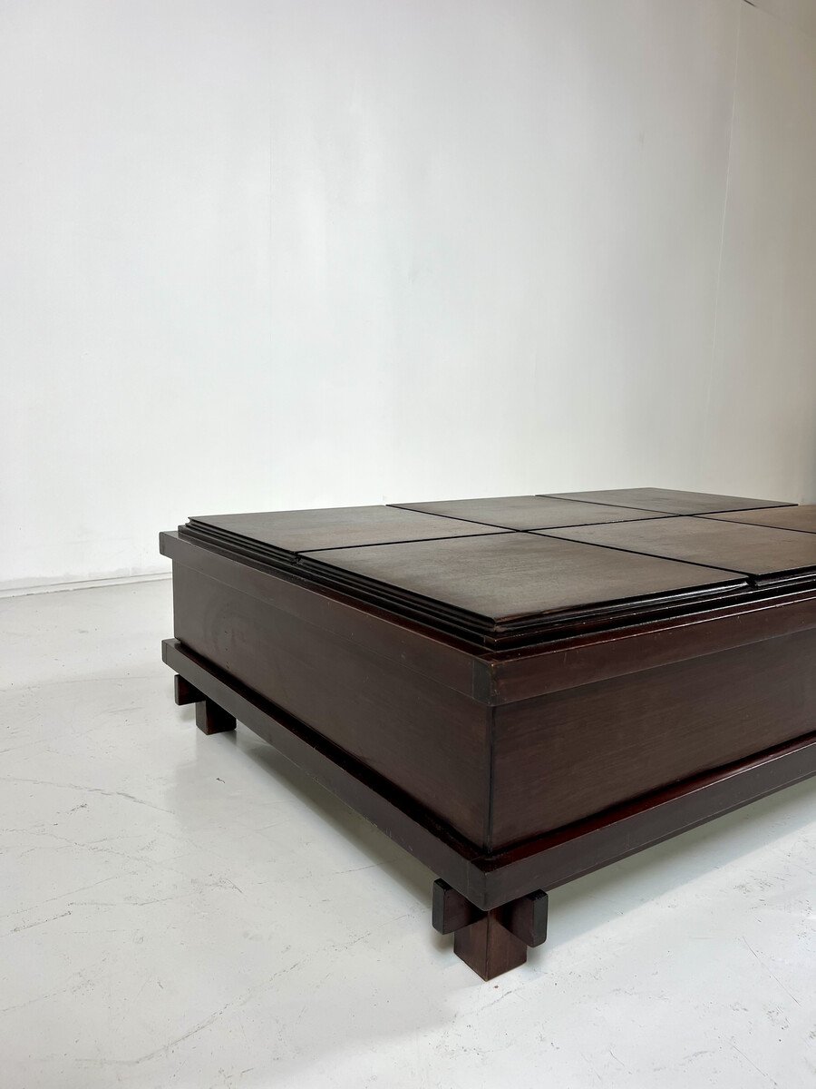 Coffered Coffee Table, Italy, 1960s-photo-2