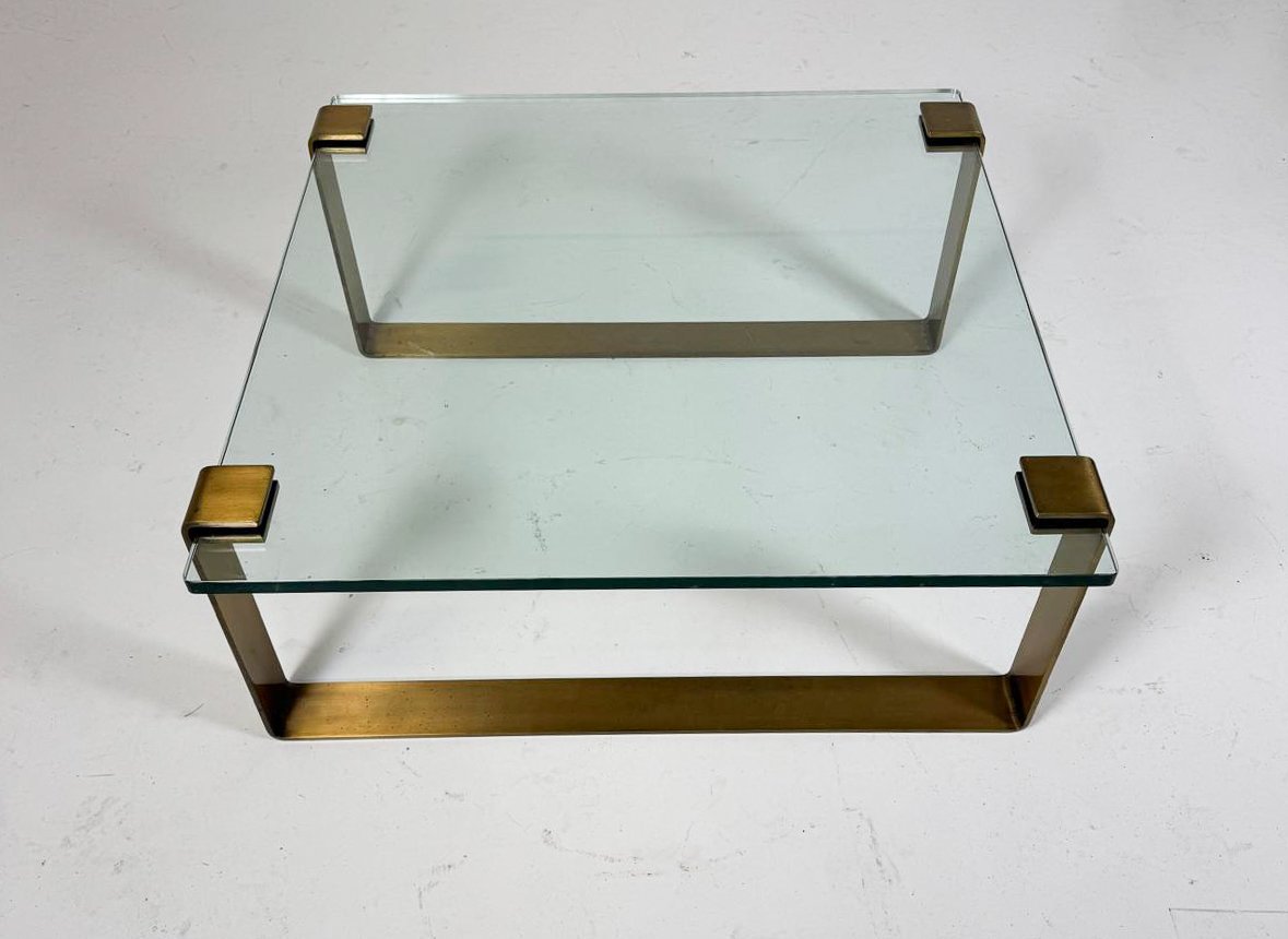 Brass Coffee Table By Ronald Schmitt, 1970s-photo-2
