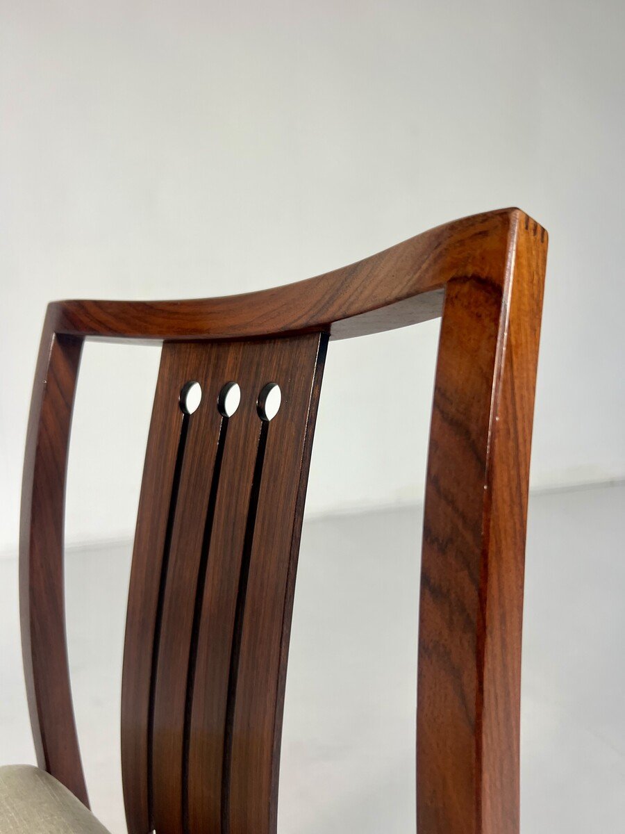 Set Of 6 Mid-century Chairs, Italy, 1960s-photo-3