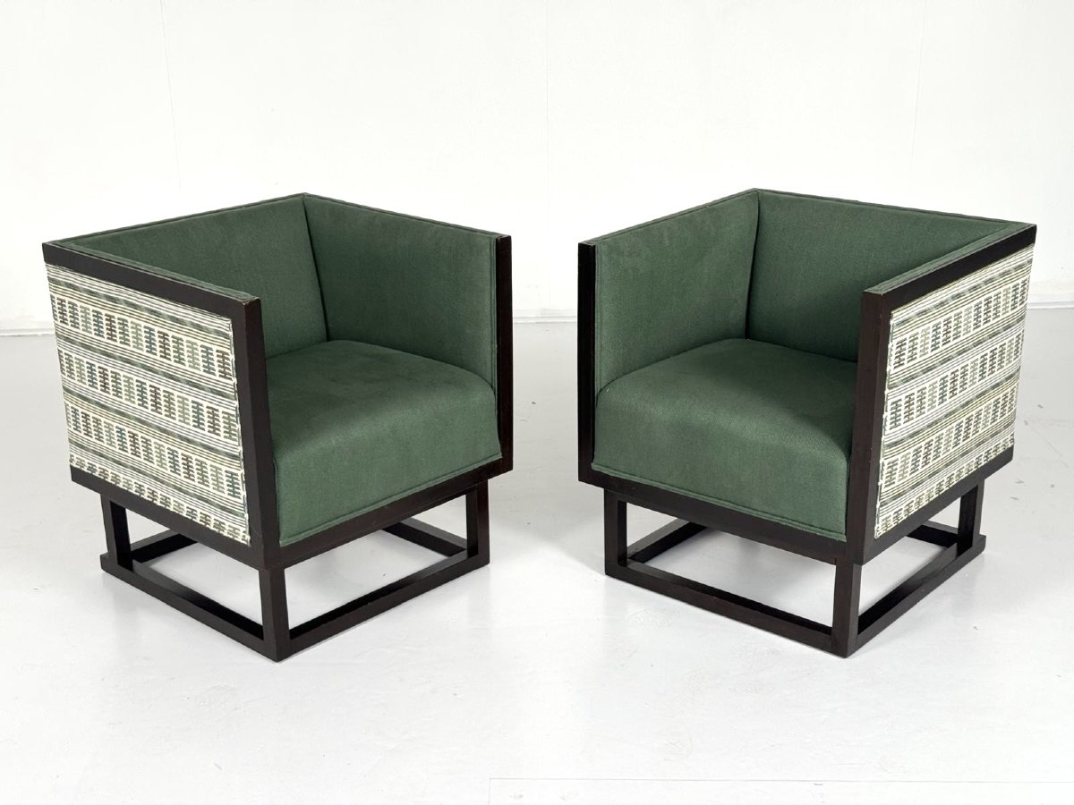 Paire de fauteuils par Josef Hoffman pour Wittman, Secession viennoise-photo-4