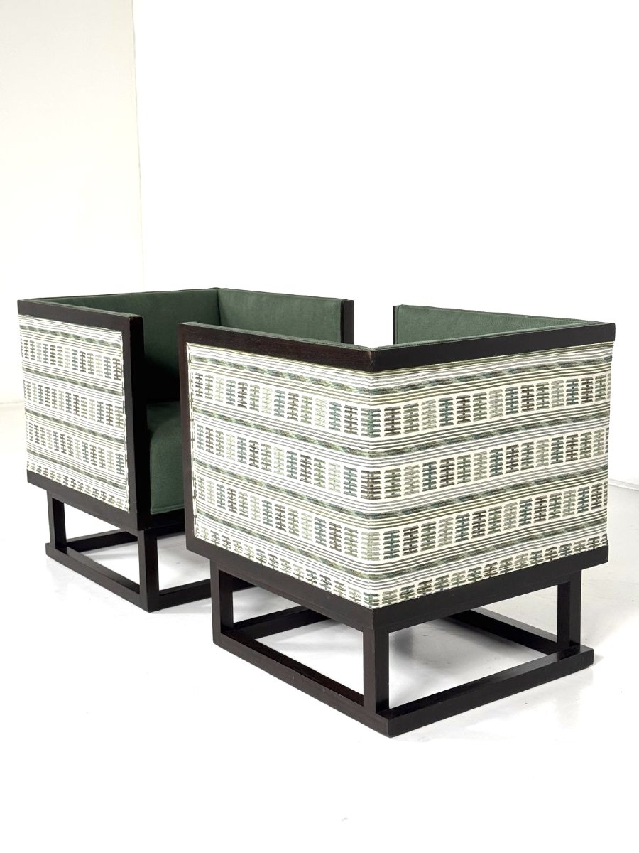 Paire de fauteuils par Josef Hoffman pour Wittman, Secession viennoise-photo-2