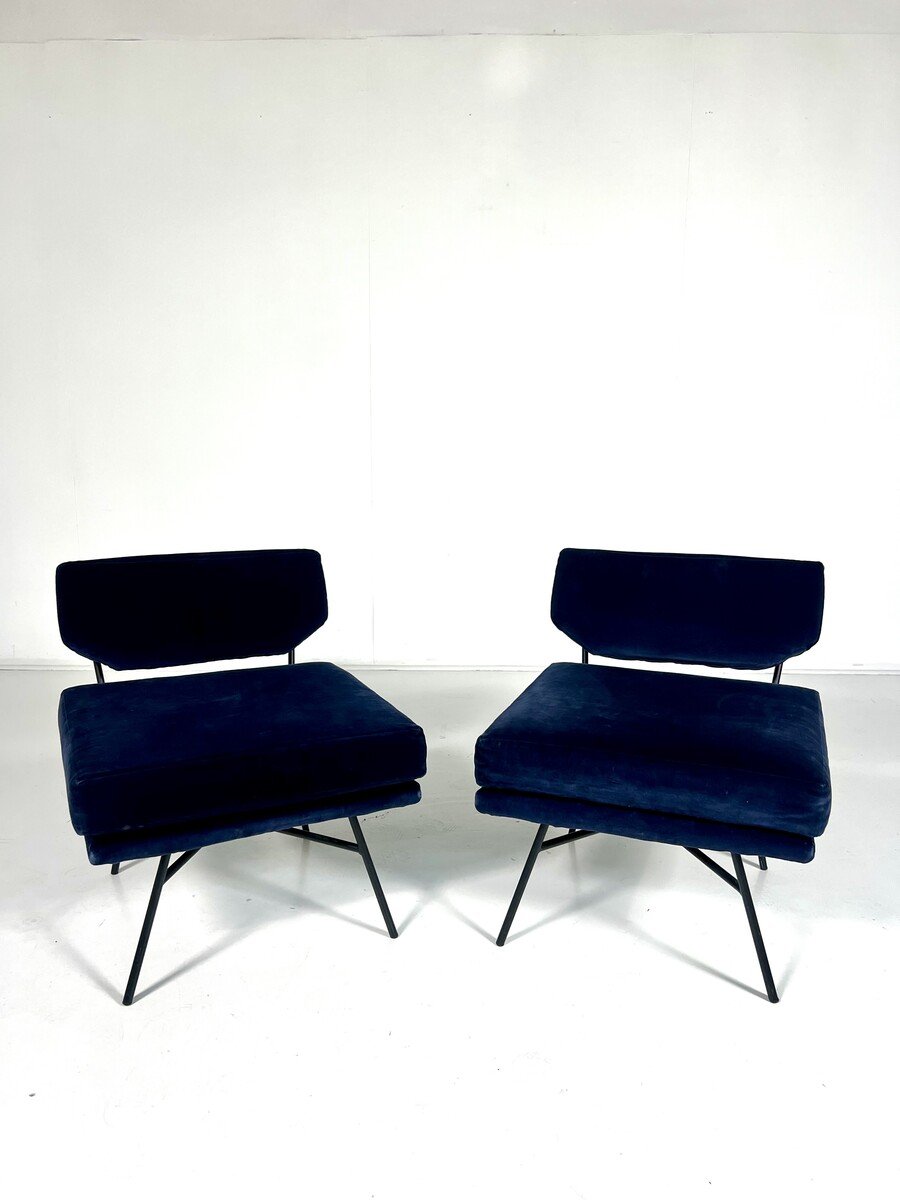 Pair Of 'elettra' Armchairs By Bbpr For Arflex-photo-4
