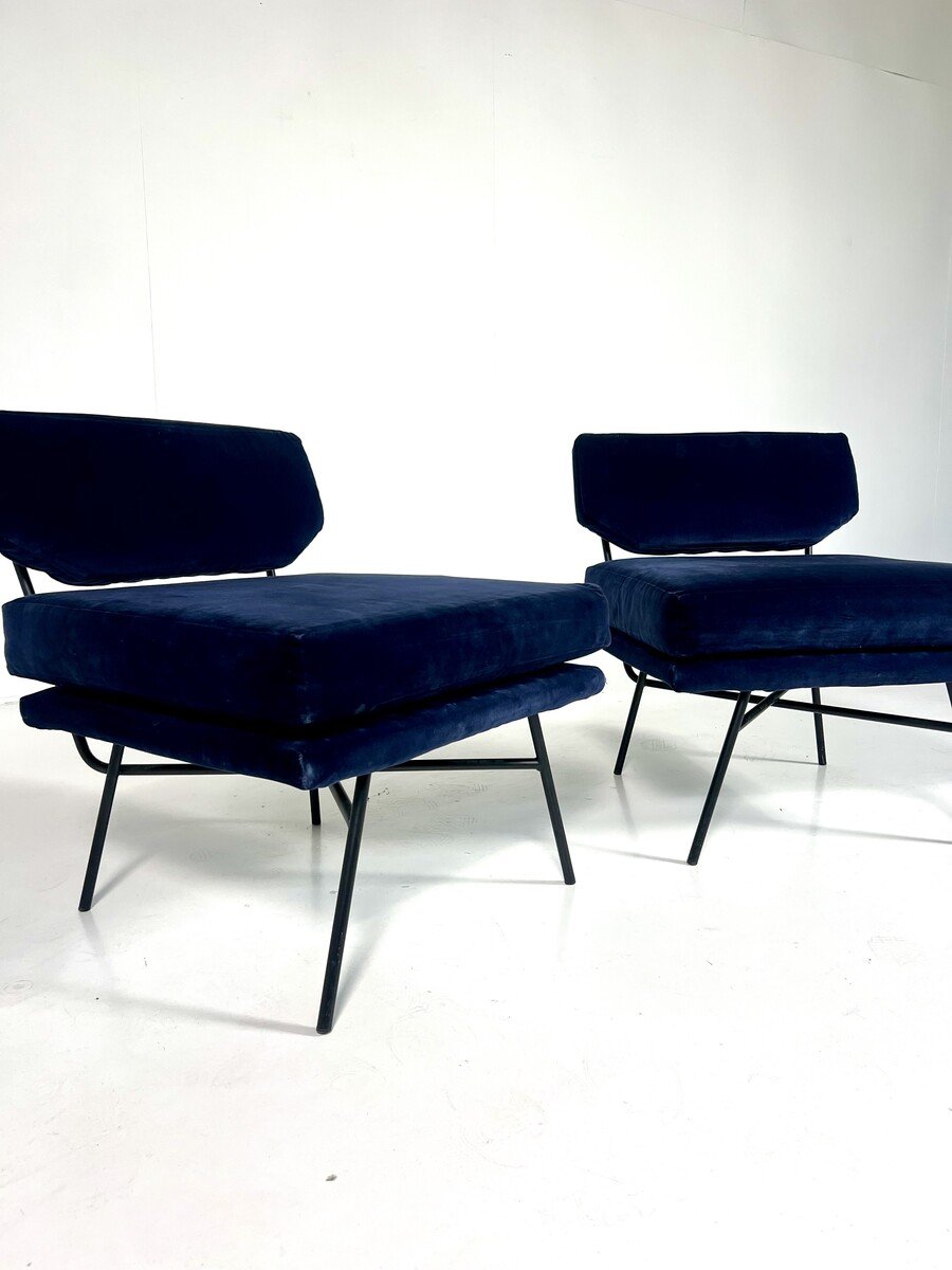 Pair Of 'elettra' Armchairs By Bbpr For Arflex-photo-5