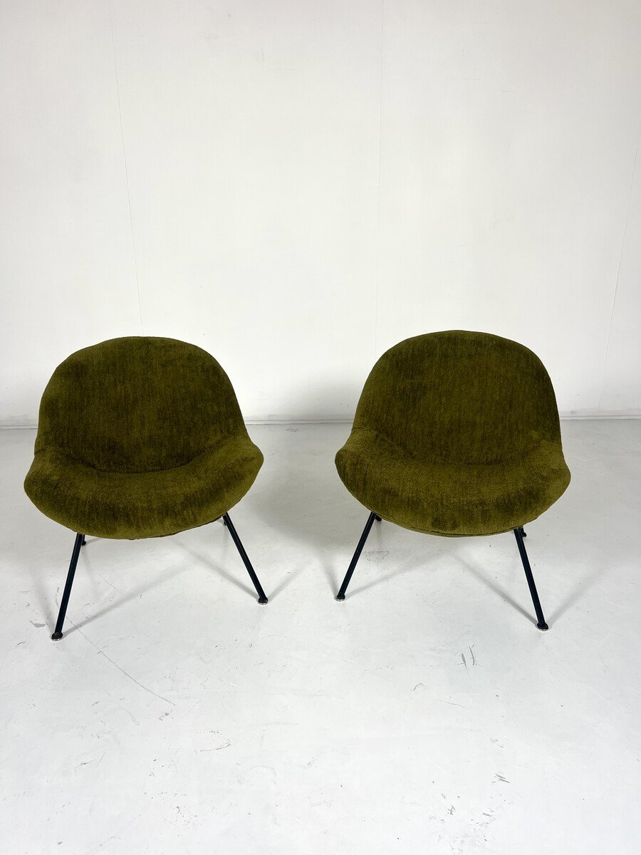 Paire de fauteuils 'Egg' par Fritz Neth, 1950s