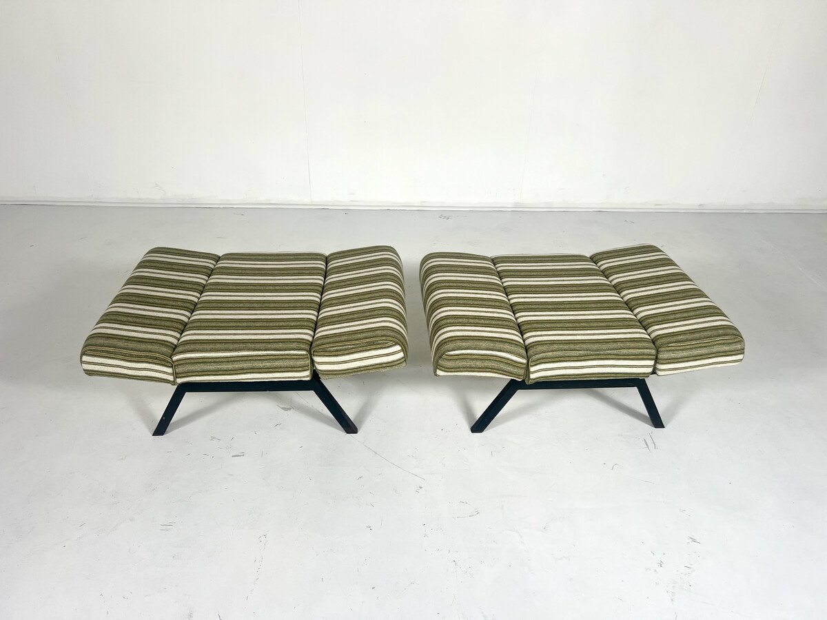 Paire de fauteuils inclinables 'Panchetto' par Rito Valla pour IPE, Italie, 1960s-photo-2
