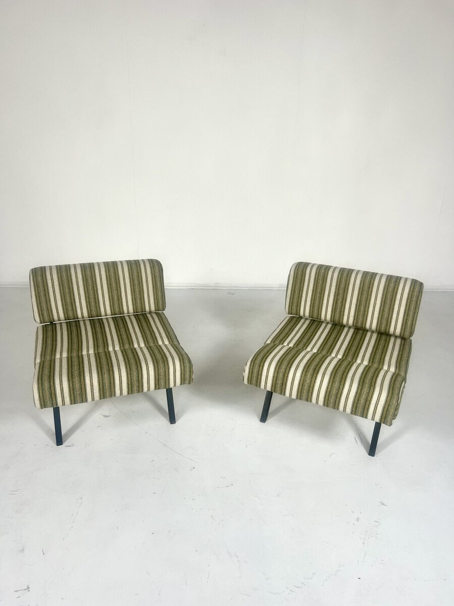 Paire de fauteuils inclinables 'Panchetto' par Rito Valla pour IPE, Italie, 1960s
