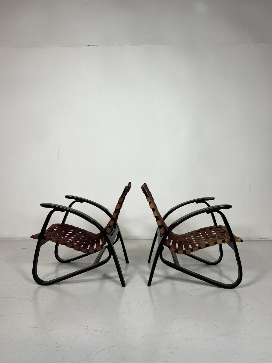 Paire de fauteuils par Jan Vanek, République Tchèque-photo-2