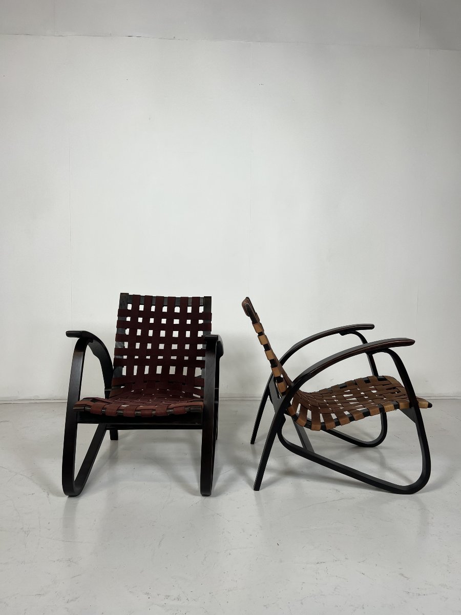 Paire de fauteuils par Jan Vanek, République Tchèque-photo-3
