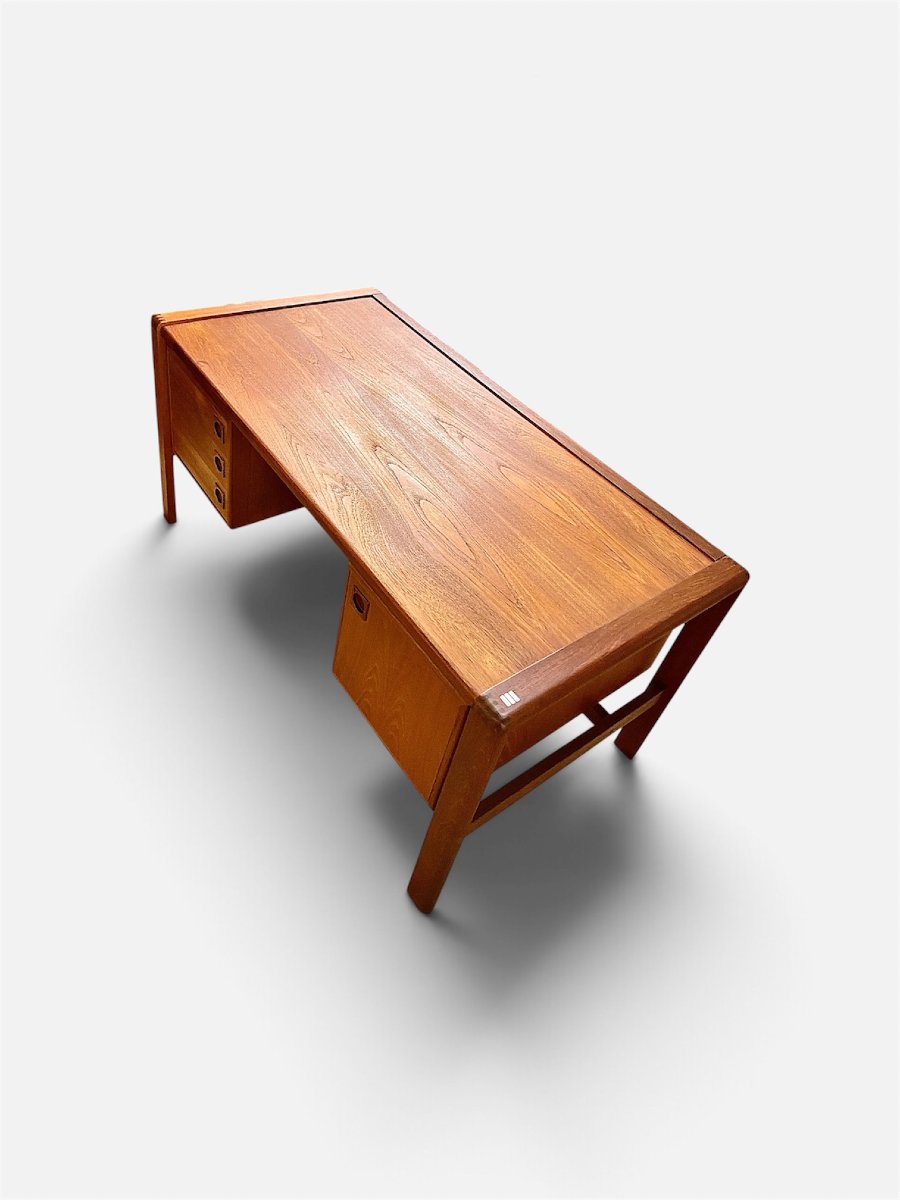 Bureau en teck scandinave par H.P. Hansen, Danemark, 1960s-photo-2