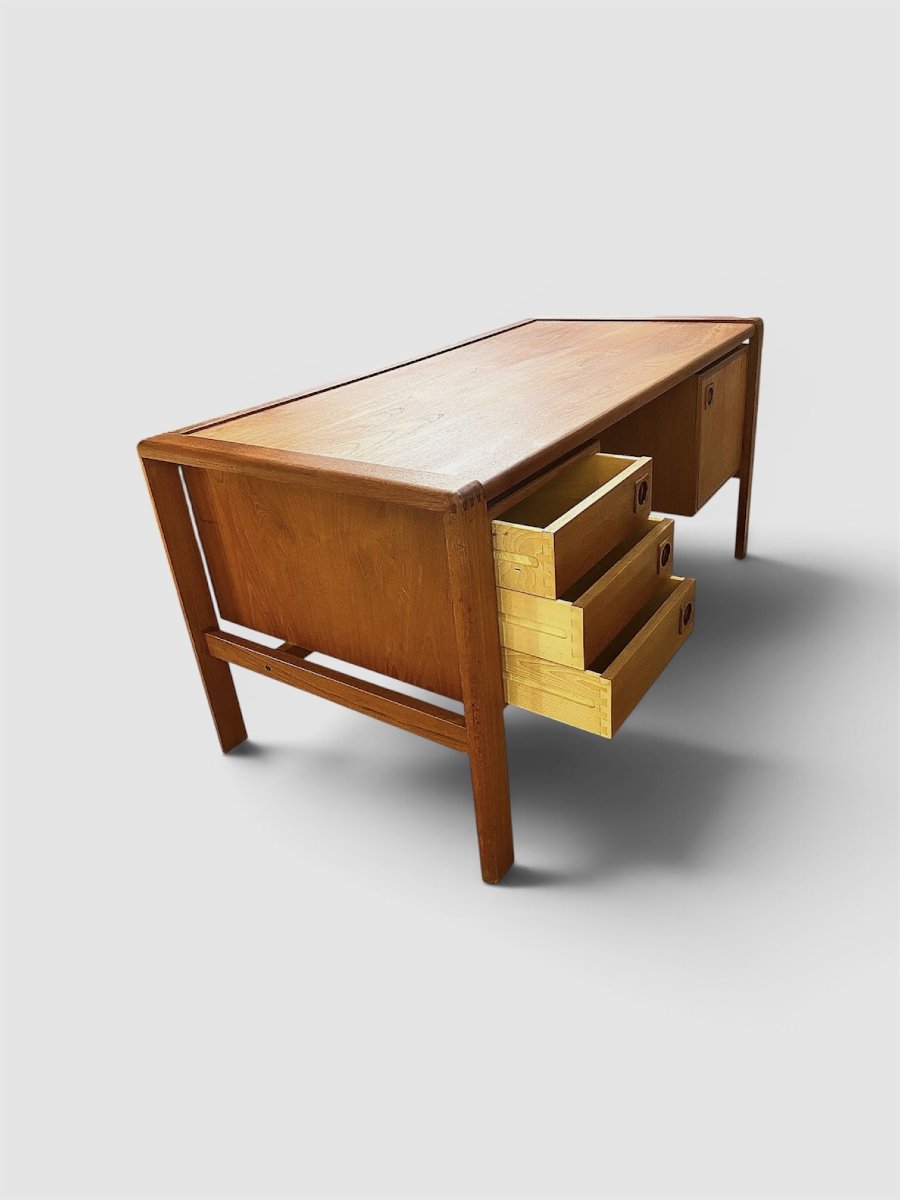 Bureau en teck scandinave par H.P. Hansen, Danemark, 1960s-photo-4