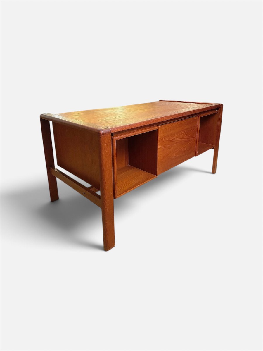 Bureau en teck scandinave par H.P. Hansen, Danemark, 1960s-photo-3