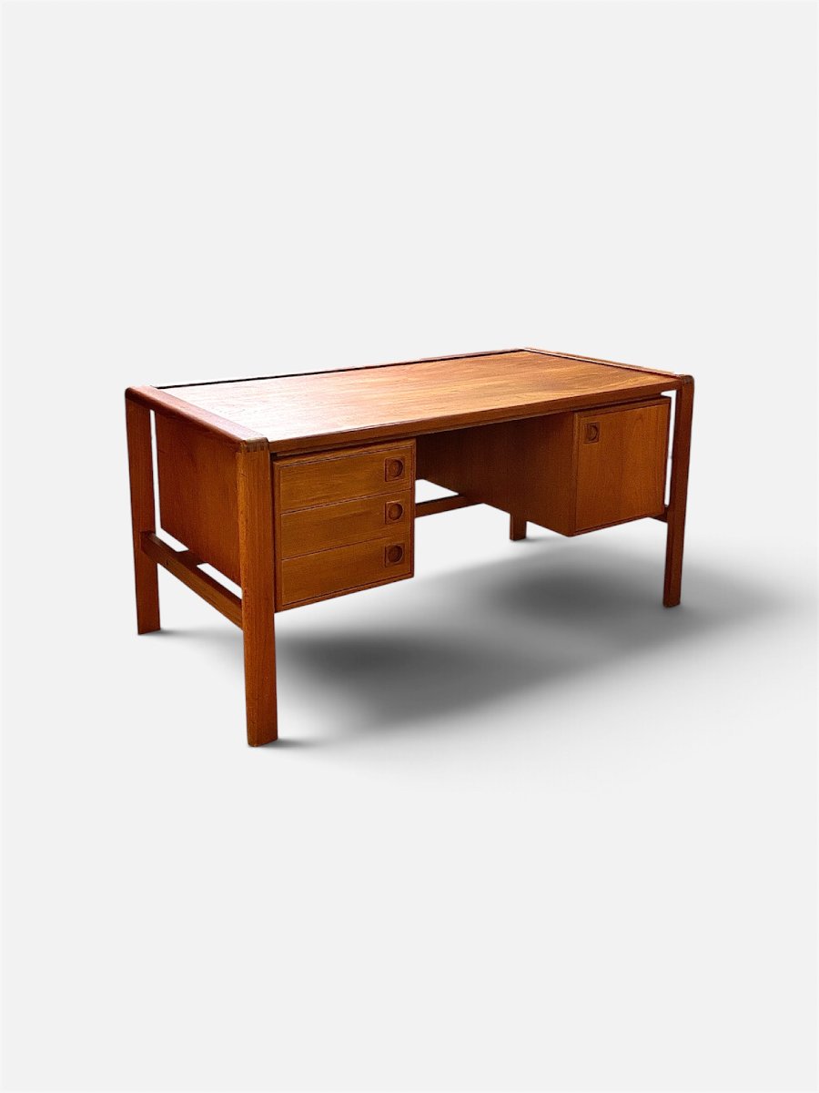 Bureau en teck scandinave par H.P. Hansen, Danemark, 1960s