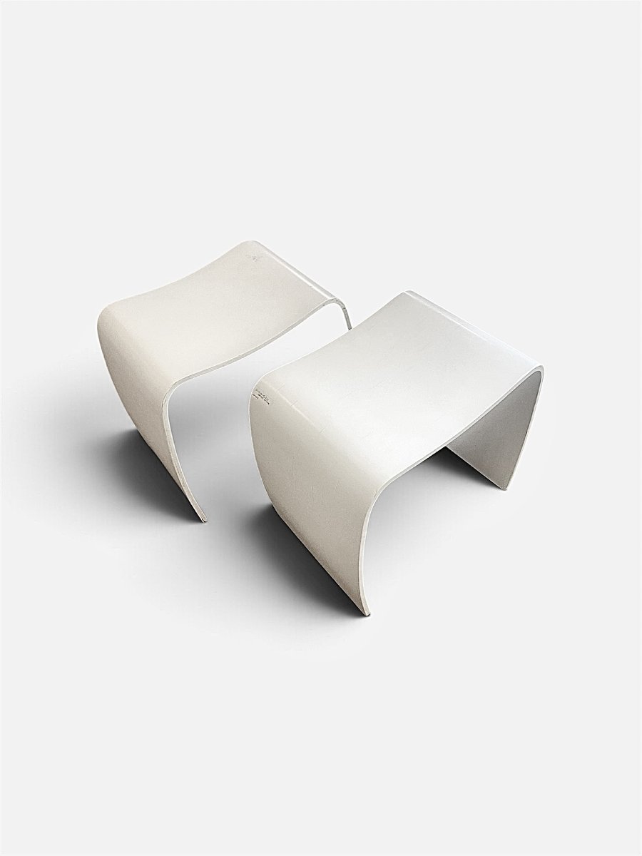 Paire de tabourets "M" par Jorgen Moller, Danemark, 1970-photo-2
