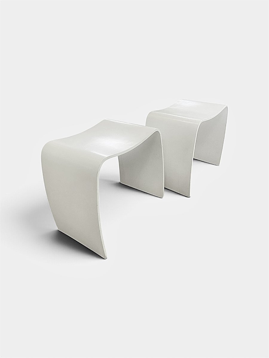 Paire de tabourets "M" par Jorgen Moller, Danemark, 1970-photo-3