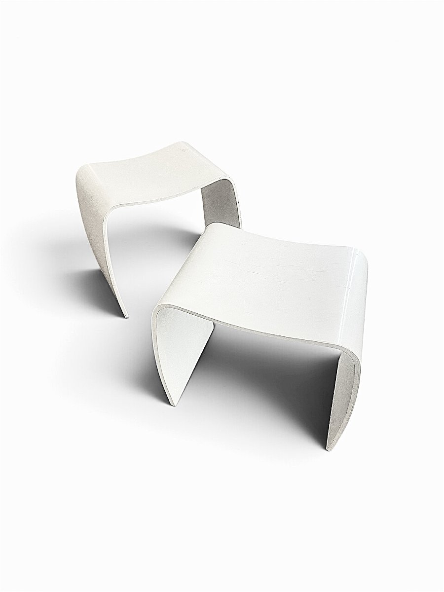 Paire de tabourets "M" par Jorgen Moller, Danemark, 1970