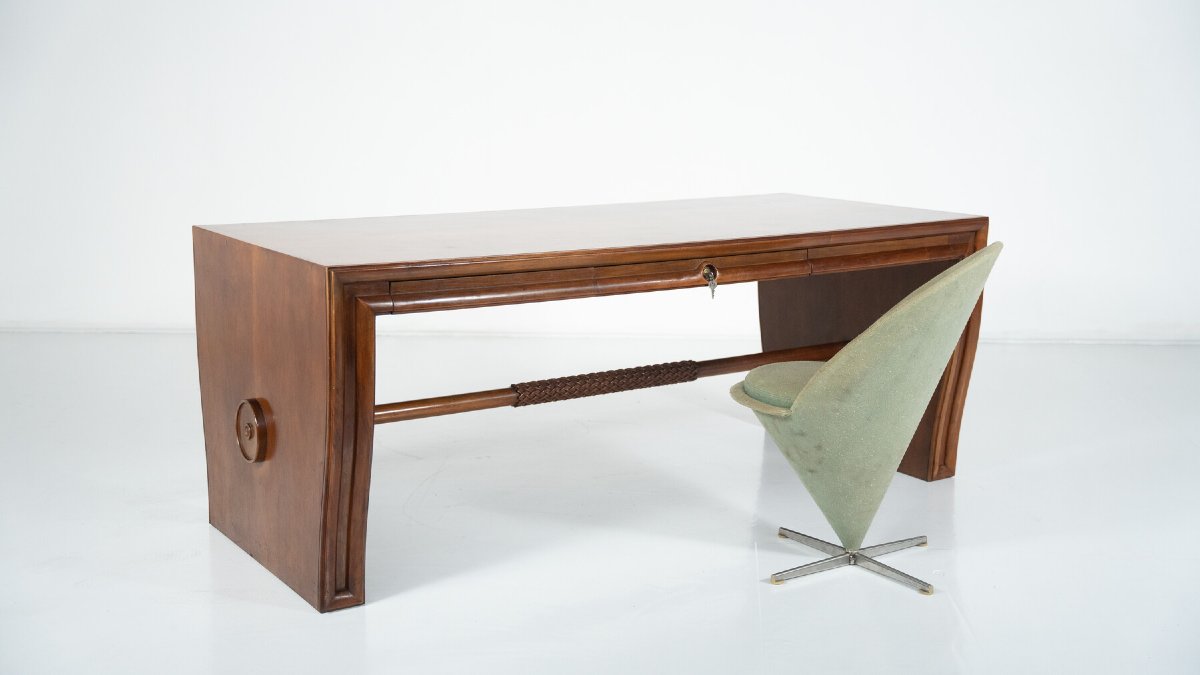 Mid-century Desk By Osvaldo Borsani, Italy, 1950s
