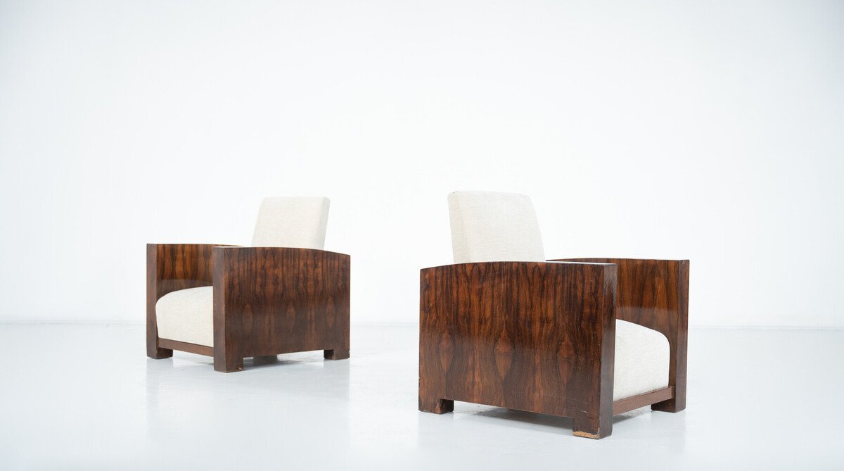 Pair Of Art Deco Club Chairs