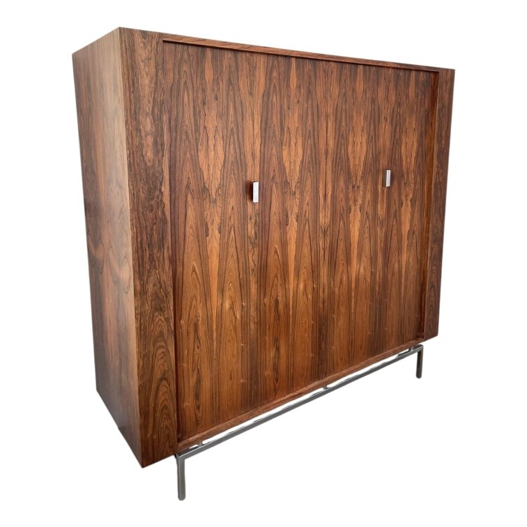 Armoire en palissandre dans le goût de Jules Wabbes -photo-2