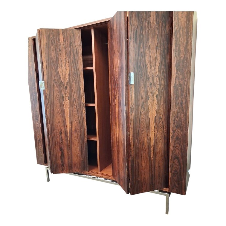 Armoire en palissandre dans le goût de Jules Wabbes -photo-3
