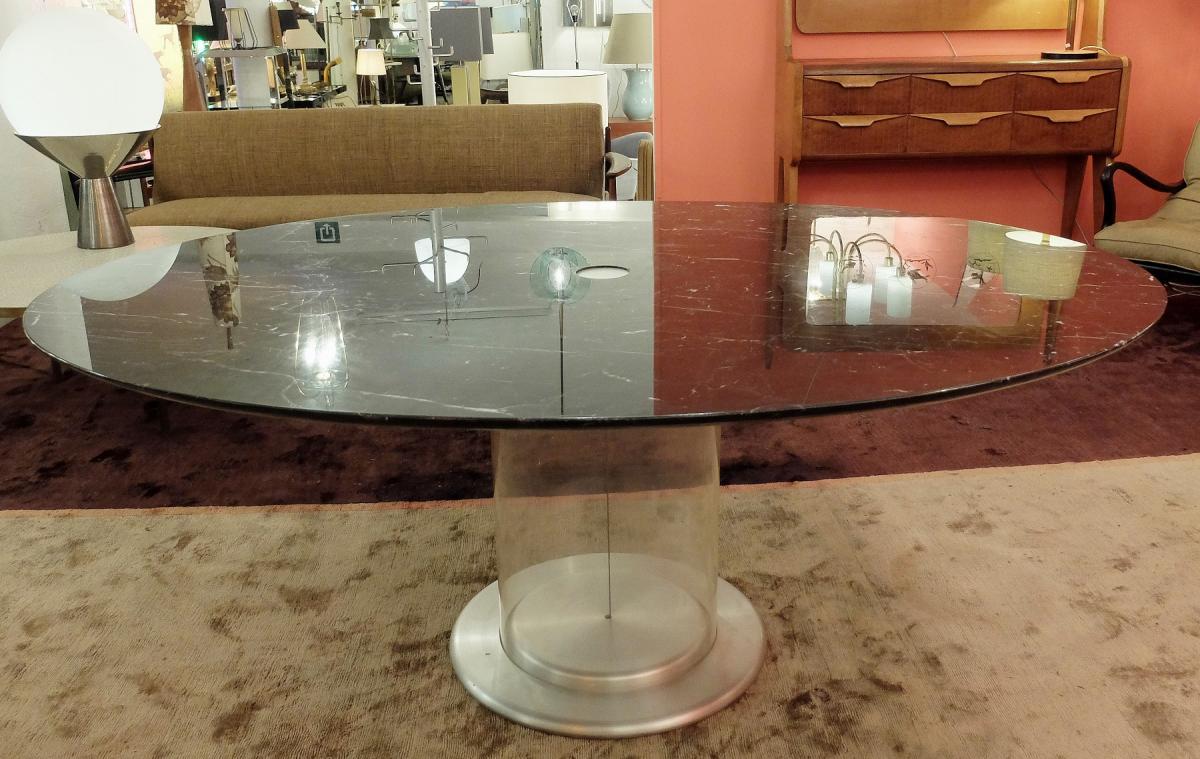  Table De Salle à Manger Elisse Par Claudio Salocchi Pour Sormani, 1960s-photo-2