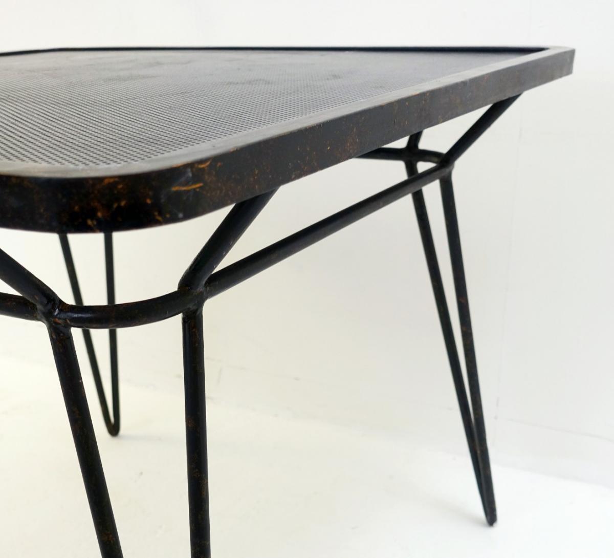 Square Wrought Iron Table By Ico Parisi-photo-2