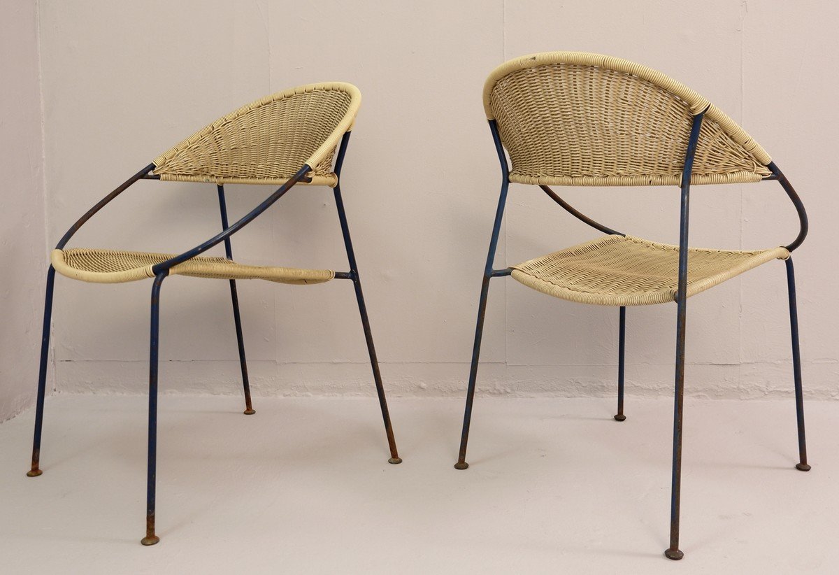 Set Of 6 Chairs Model Du41 By Gastone Rinaldi For Rima. Italy, 1956-photo-3