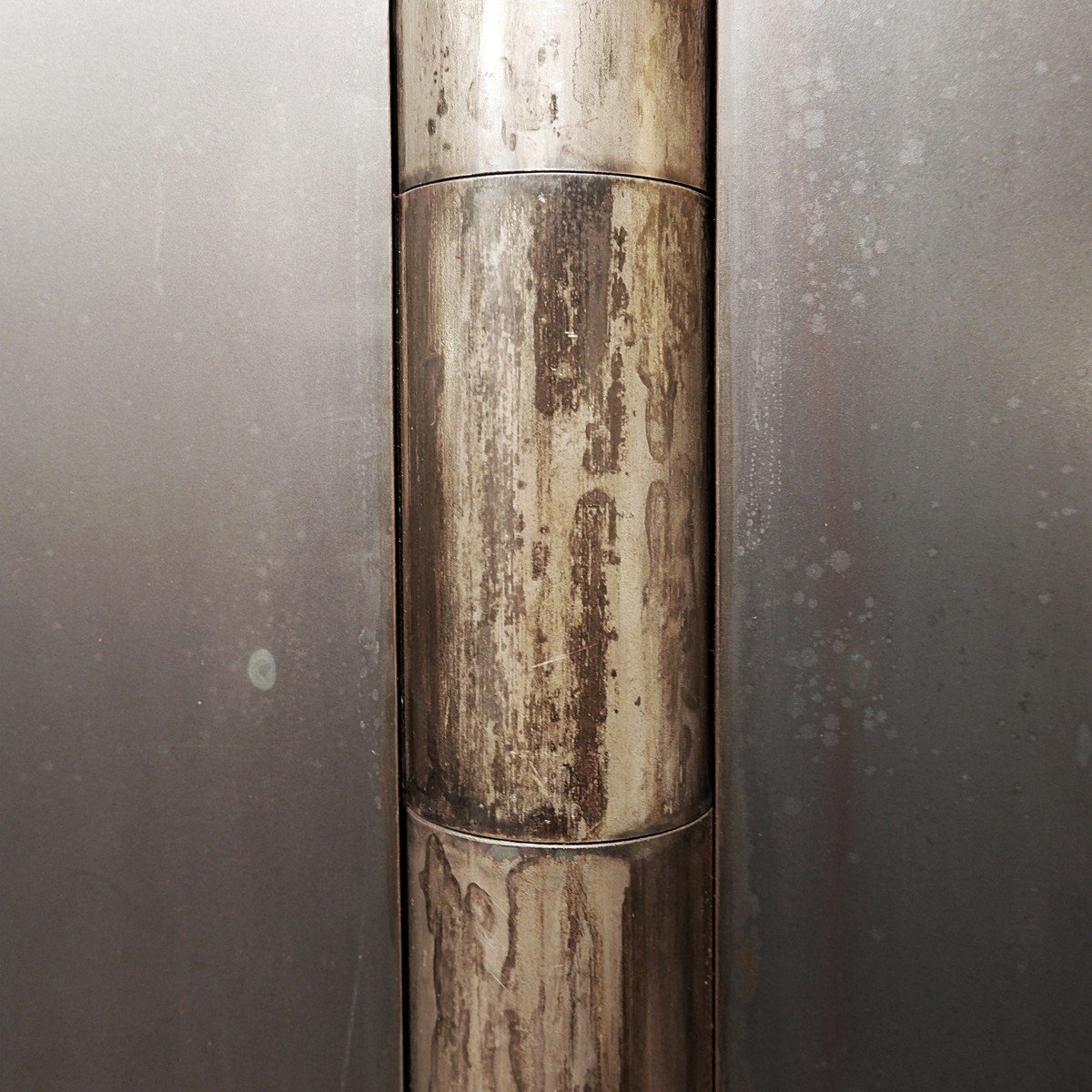 Large Patinated Steel Buffet By Designer Franck Robichez - Circa 2000-photo-4